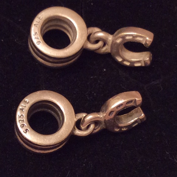 Two Pandora Retired horseshoe charms - Picture 2 of 3